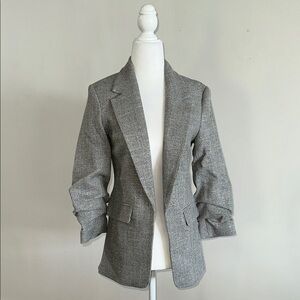 H&M Gray Textured Women's Tailored Blazer Size XS